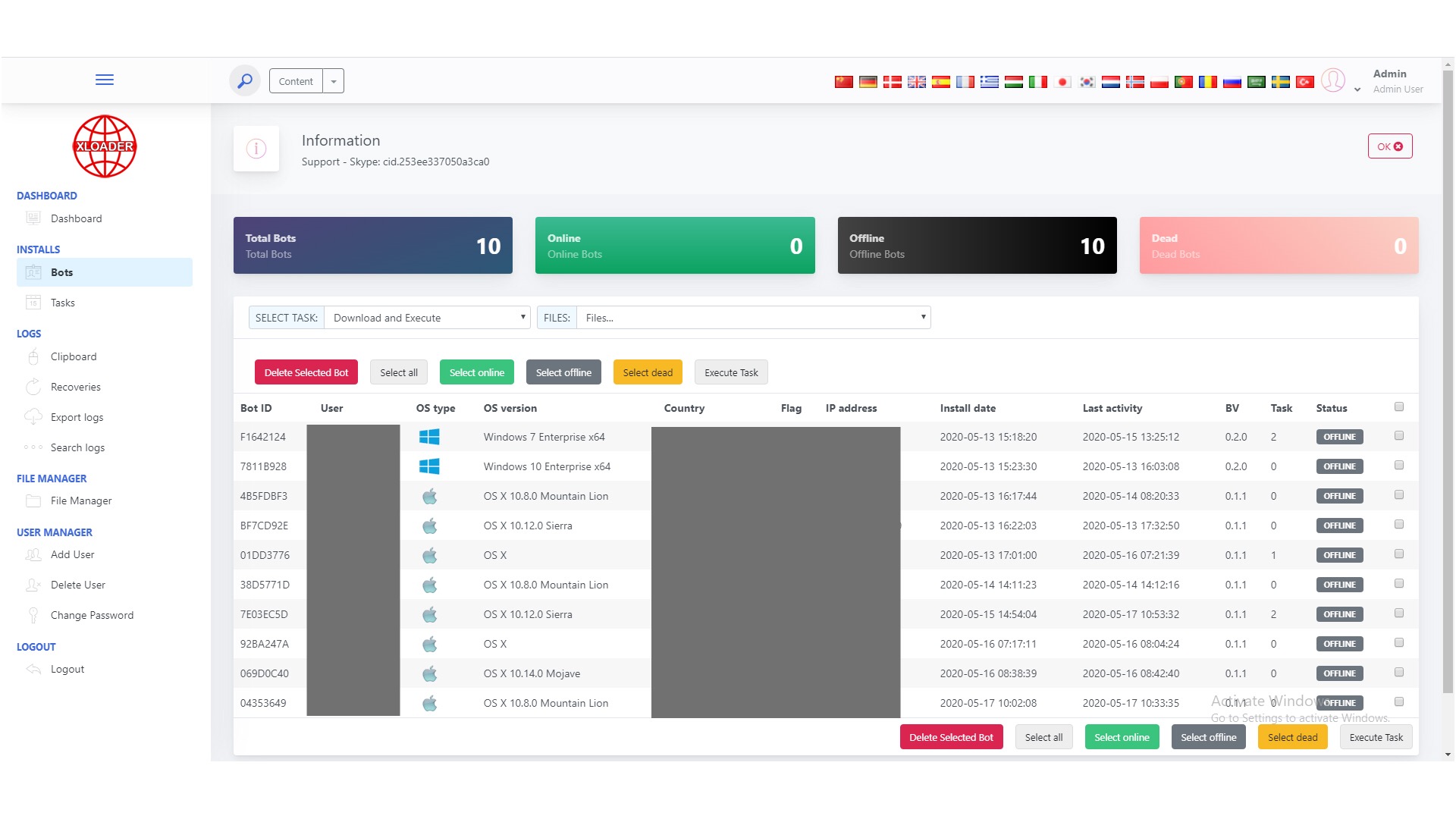 XLoader BotNet